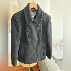 J Crew Gray Preppy Academia Fall  Old Money Schoolboy Y2K 90’s  Coat 10